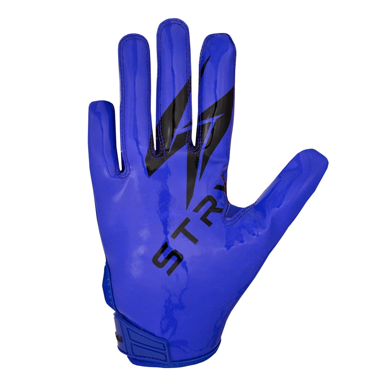 Blue American Football Gloves – High Grip Receiver Gloves for Men & Youth